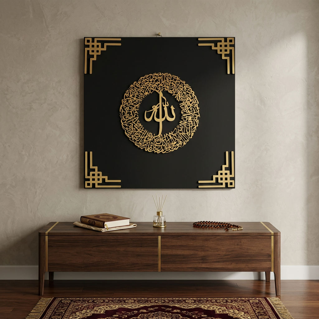 Ayat ul Kursi Islamic Wall Art Pakistan | Premium MDF Decor